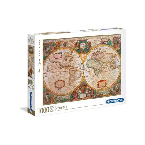 Explora La Historia Con El Puzzle Clementoni Mapa Antiguo De 1000