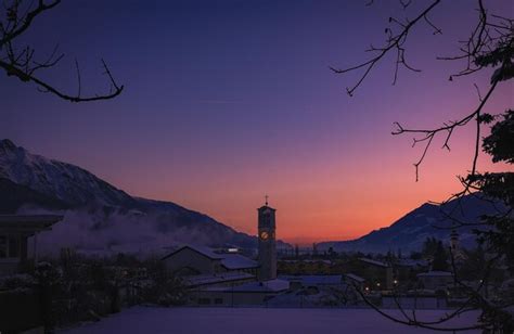 Premium Photo | Sunday sunrise in the alps