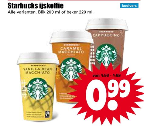 Starbucks Ijskoffie Alle Varianten Blik Ml Beker Aanbieding