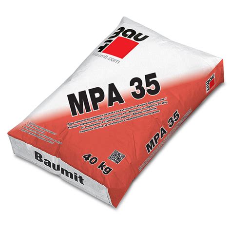 Баумит Варо-циментова машинна мазилка Баумит МPА 35 , 40 кг. | Цена ...