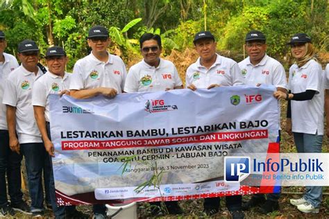 InfoPublik Tanam Bambu Sebagai Side Event IFG Marathon 2023 Wabup