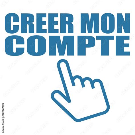 Logo créer mon compte Stock Vector Adobe Stock