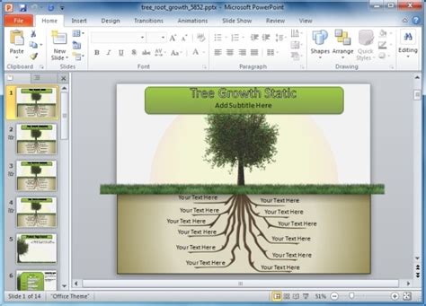 Animated Tree Template For PowerPoint