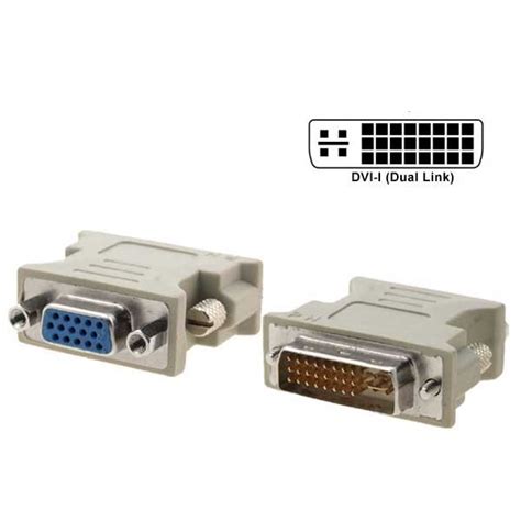 Adaptador Dvi I Pinos Macho P Vga Pinos Femea Shopee Brasil