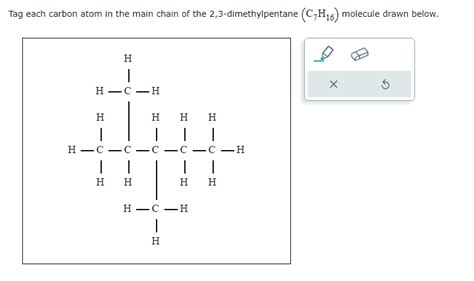 Solved Tag each carbon atom in the main chain of the | Chegg.com