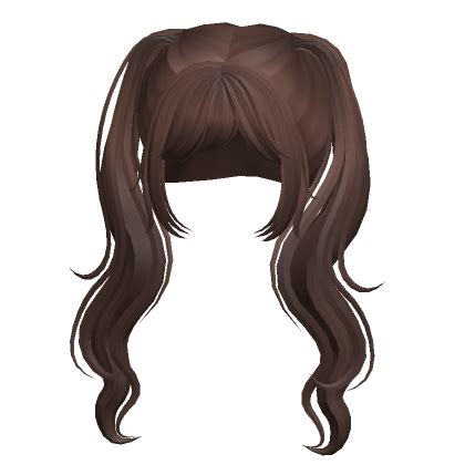 Long Flowy Wavy Ponytails Brown Roblox