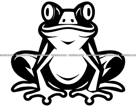 Frog SVG 1 Frog Cut File Frog DXF Frog PNG Frog Clipart Frog