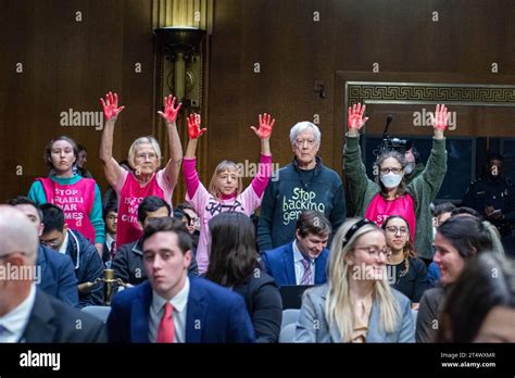 Washington United States 31st Oct 2023 Protesters Holding Up