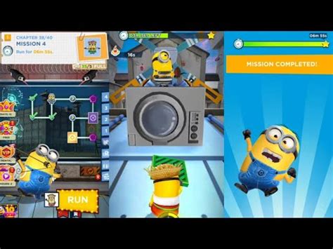 Minion Rush Chapter 38 Mission 4 Run For 06m 55s Prison Run 653 De