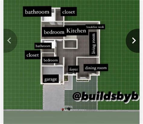 Simple One Story Floor Plans Bloxburg House Layout Floor In