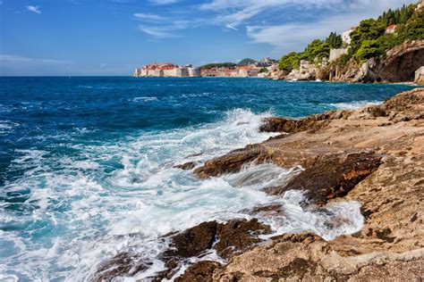 Adriatic Sea Coast Near Dubrovnik Stock Photo - Image of coastal, nature: 89701694