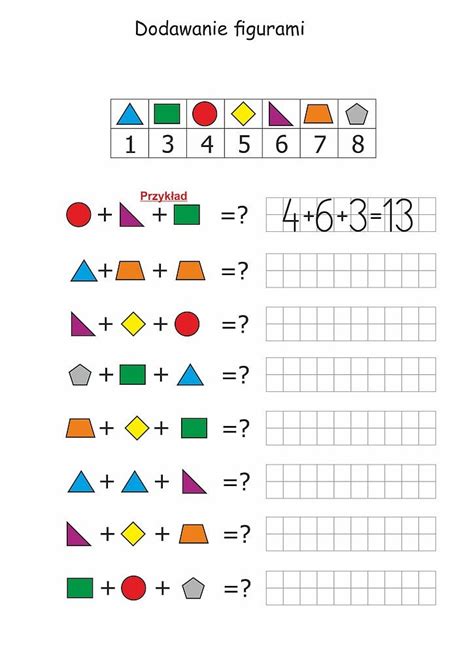 Karty Pracy Przedszkolne I Wczesnoszkolne Pokoloruj Wiat Math