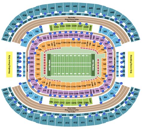 At T Park Seating Map With Seat Numbers Elcho Table