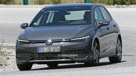 vw golf gte facelift spied   revised bodykit carscoops