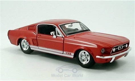 Coche Miniatura Ford Mustang Maisto Gt Rojo Coches