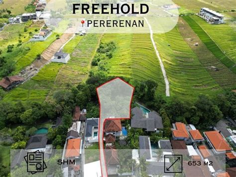 Dijual Tanah Dengan View Sungai Dan Sawah Di Pererenan Canggu