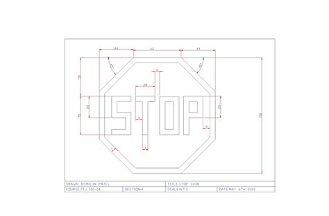 The Stop Sign - Milin's Grade 9 Technology Portfolio