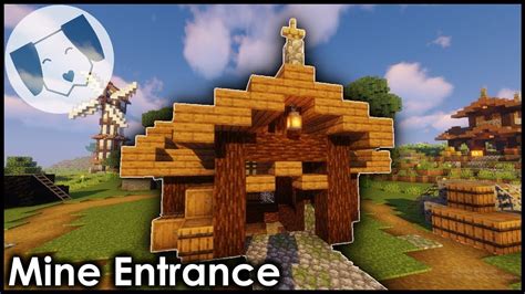 Minecraft Mine Entrance Hut Tutorial Minecraft Farm Minecraft