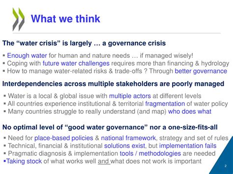 PPT Multi Level Water Governance Gaps And Guidelines PowerPoint