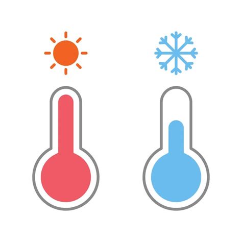 Hot And Cold Temperature Icons Stock Photos Royalty Free Hot And Cold Temperature Icons Images