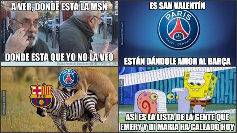 Psg Vs Barcelona Los Memes Se Mofan De La Humillante Derrota Del Barcelona