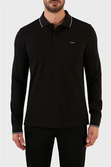 Calvin Klein Logolu Pamuklu Regular Fit D Meli Polo Erkek Sweat