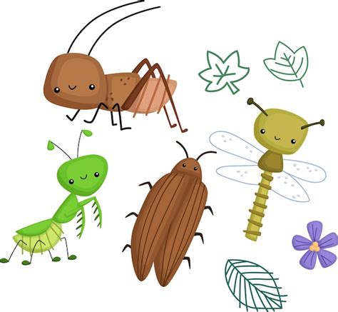 Premium Vector | A vector of many types of bugs