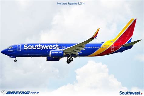 New Southwest Airlines Livery, September 2014 | Boeing aircraft ...