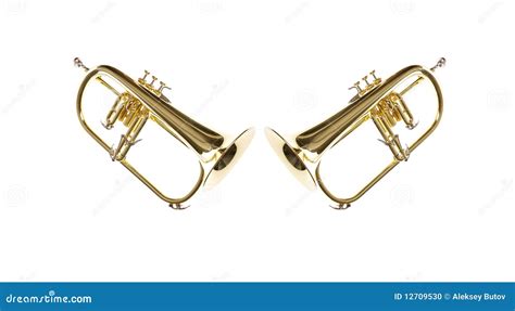 Flugelhorn s stock photo. Image of flugelhorn, single - 12709530