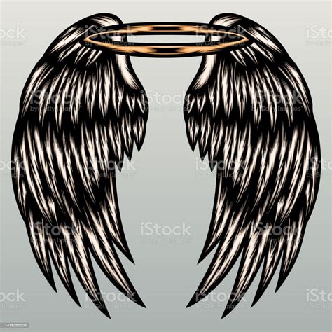 Angel Wing Illustration Stock Illustration Download Image Now