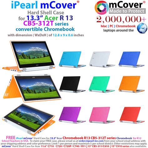 Ipearl Mcover Hard Shell Case For Inch Acer Chromebook R Cb