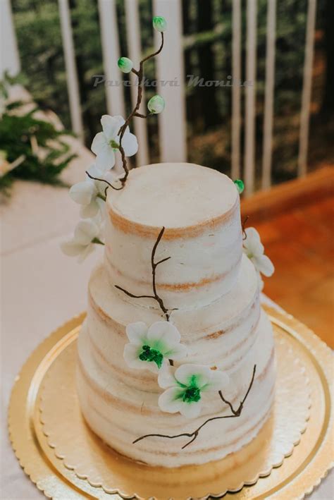 Naked Wedding Cake Nah Dort S Orchidejemi Cake Naked Wedding Cakes Desserts