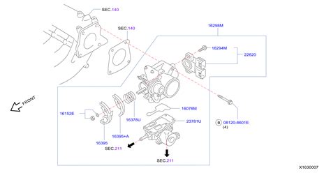 Nissan Sentra Sedan Fuel Injection Idle Air Control Valve