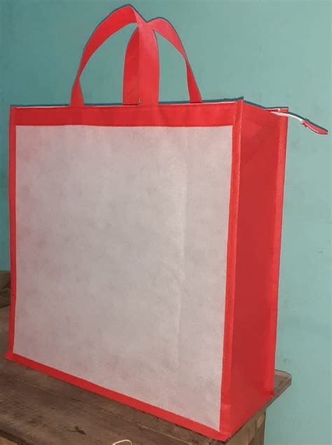 White Red Plain Fabric Nonwoven Shoping Bag Capacity Upto Kg At Rs