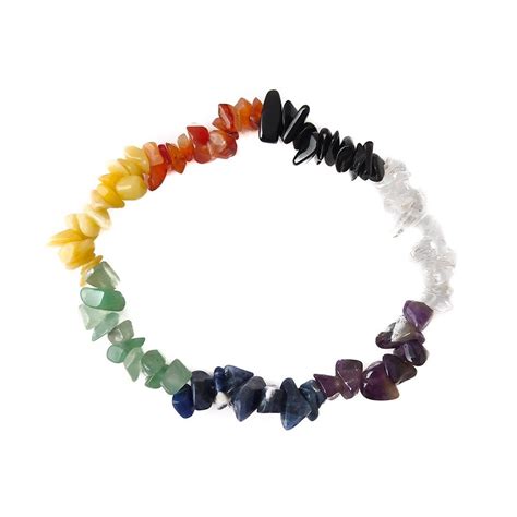 Pulsera Chip De Los Chakras Con Obsidiana En Pulseras Lokai