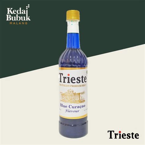 Jual SYRUP TRIESTE BLUE CURACAO 650 ML Shopee Indonesia