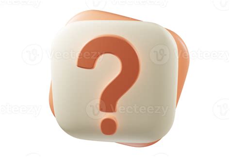 Signo De Interrogación 3d 35512407 Png