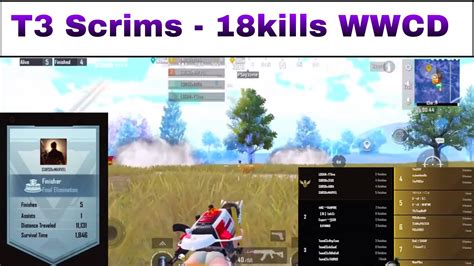 T3 Scrims Erangle Intense Last Zone Fight 18 Kills WWCD CURSD ARMY