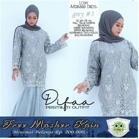 Jual PROMO LEBARAN REALPICT LOV MERMAID DRESS GAMIS DUYUNG FULL