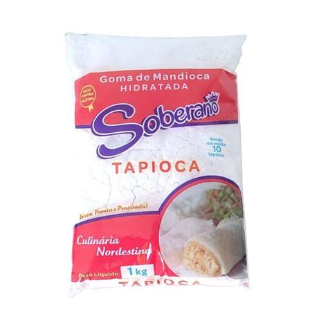 Tapioca Pronta Goma De Mandioca Hidratada Sem Glúten 1kg Soberano