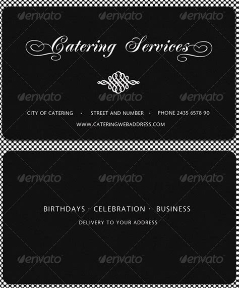 Catering Business Card - 19+ Examples, Illustrator, Word, Pages ...