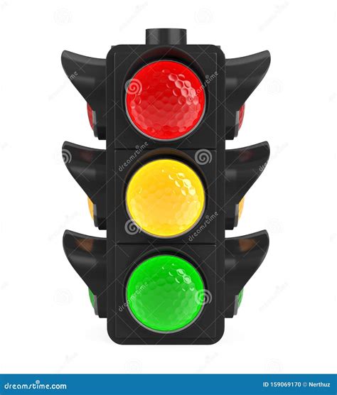 Traffic Lights Isolated Stock Illustration Illustration Of Street