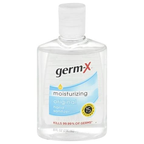 Germ X Original Hand Sanitizer 8 Oz Flip Cap Bottle Fda Registered