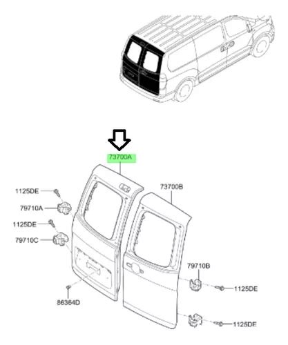 Puerta Trasera Izq Original Hyundai H Tq Cuotas Sin Inter S