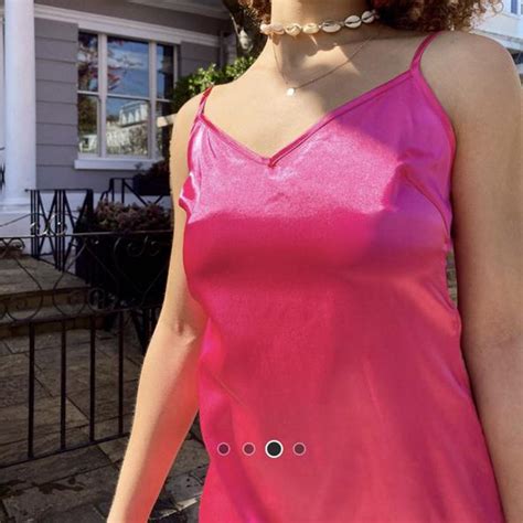 Hot Pink Cami Dress Size Never Worn Depop