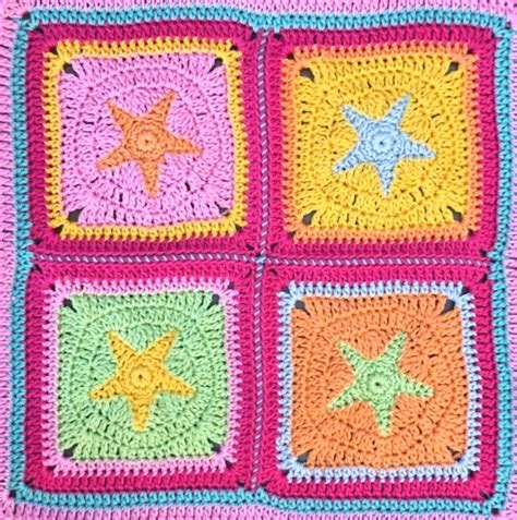 10 verschiedene Granny Square Häkelanleitungen im Paket Set PDF