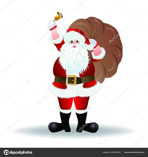 Santa Claus Greeting Card Design Stock Vector by ©YAY_Images 621448192