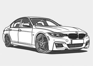 BMW coloring page from zup.kids