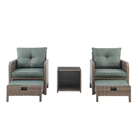 Rosalind Wheeler 2 Sitzer Lounge Set Amgala Aus Polyrattan Mit Polster