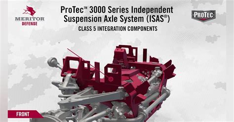 Protec 3000 Series Independent Suspension Axle System Isas